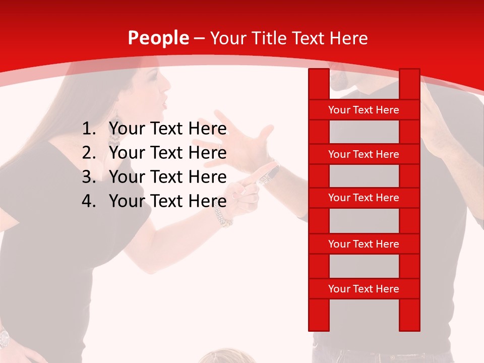 A Man And Woman Are Talking To Each Other PowerPoint Template
