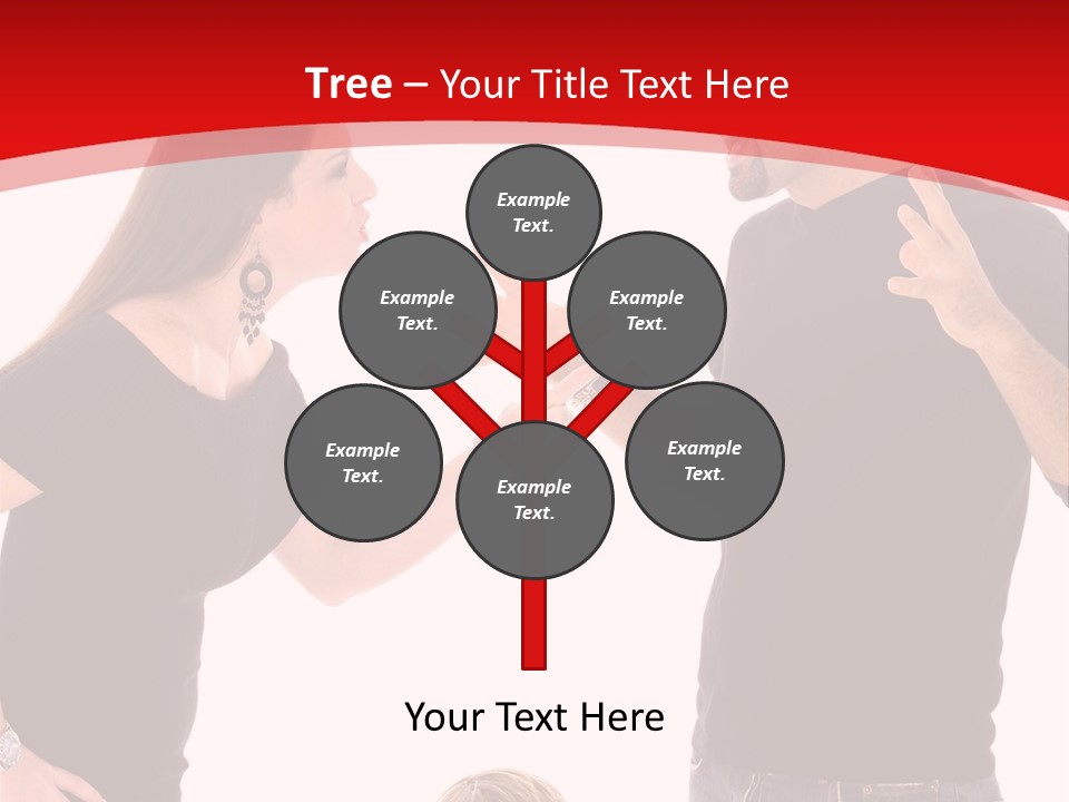 A Man And Woman Are Talking To Each Other PowerPoint Template