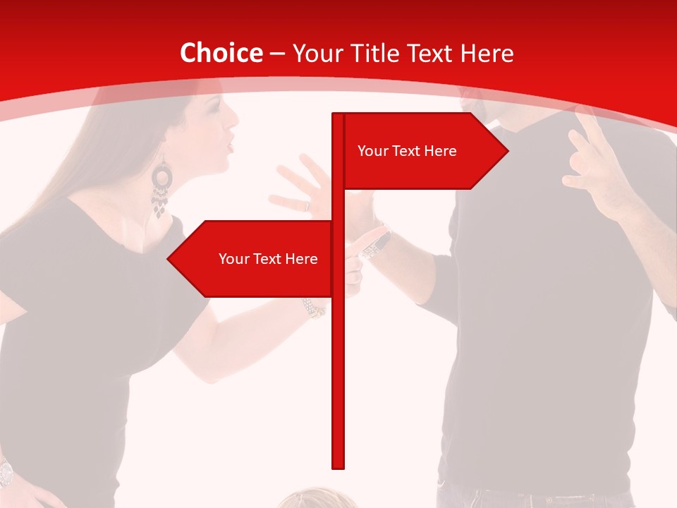 A Man And Woman Are Talking To Each Other PowerPoint Template