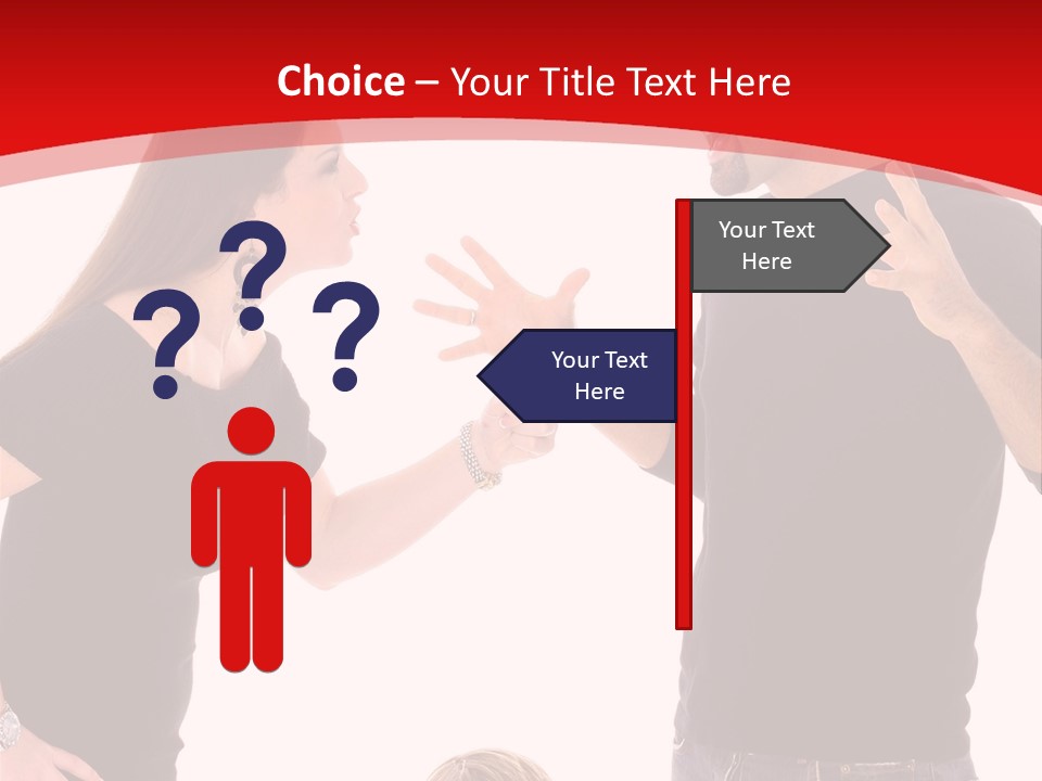 A Man And Woman Are Talking To Each Other PowerPoint Template