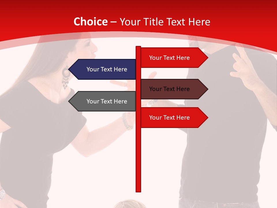 A Man And Woman Are Talking To Each Other PowerPoint Template