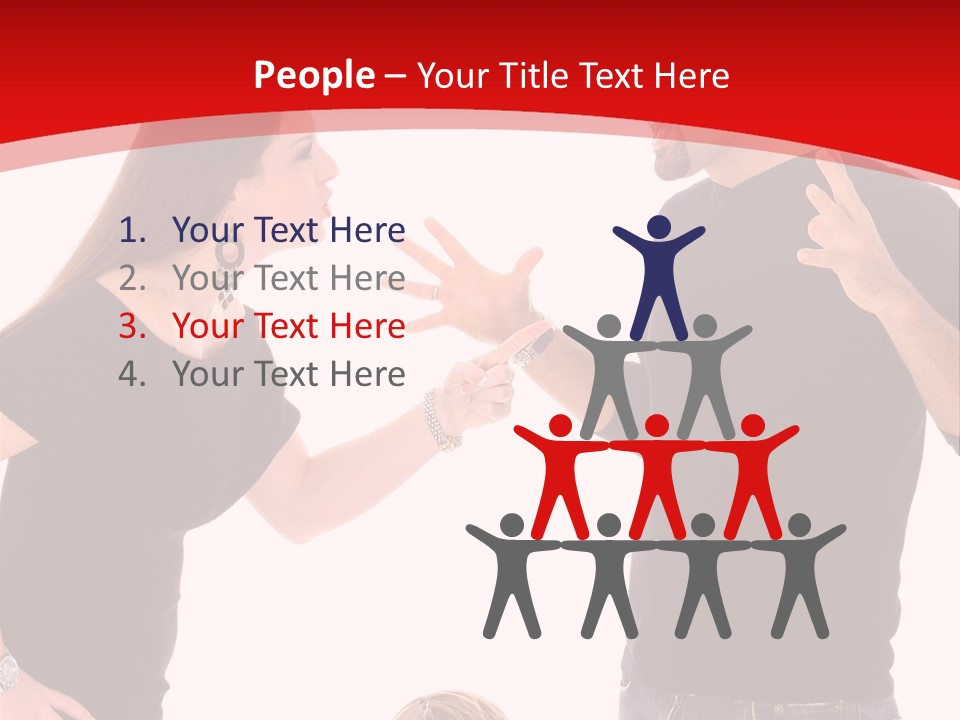 A Man And Woman Are Talking To Each Other PowerPoint Template