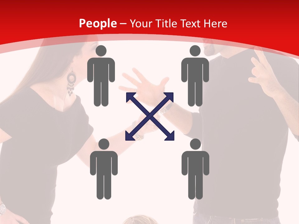 A Man And Woman Are Talking To Each Other PowerPoint Template