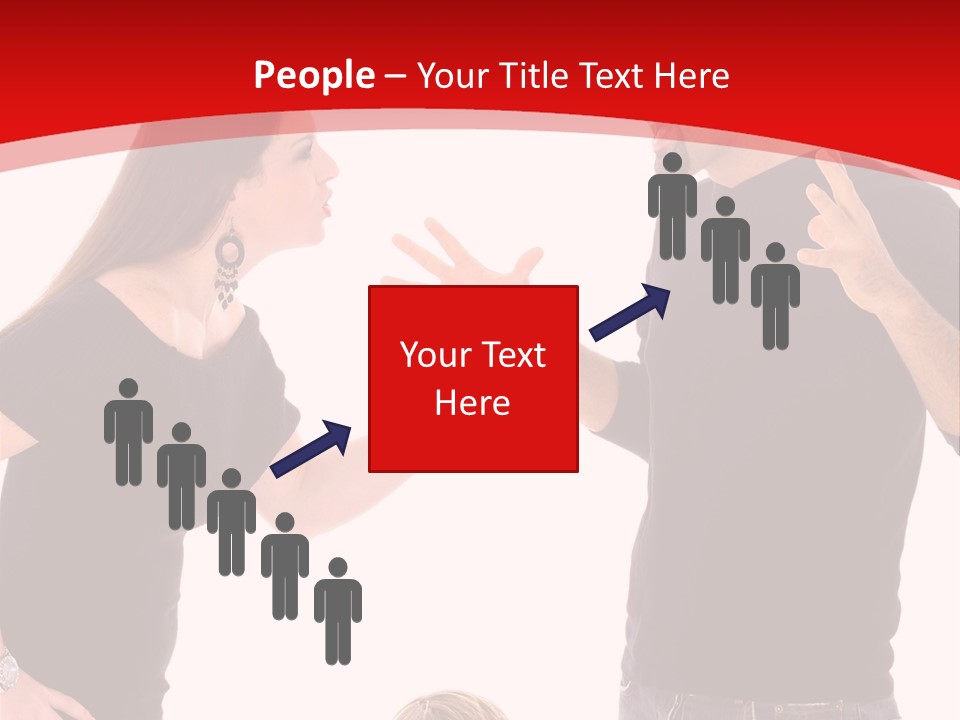 A Man And Woman Are Talking To Each Other PowerPoint Template