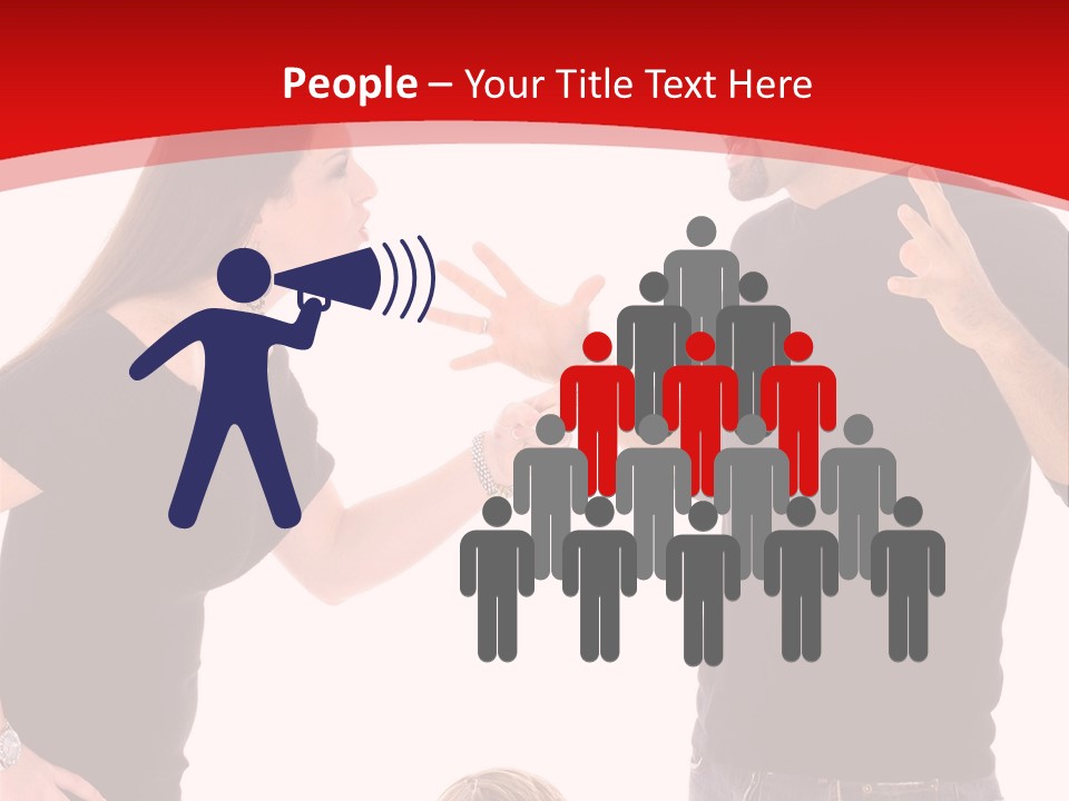 A Man And Woman Are Talking To Each Other PowerPoint Template