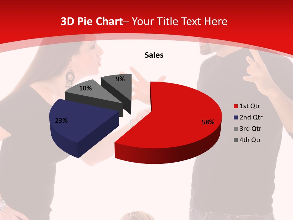 A Man And Woman Are Talking To Each Other PowerPoint Template