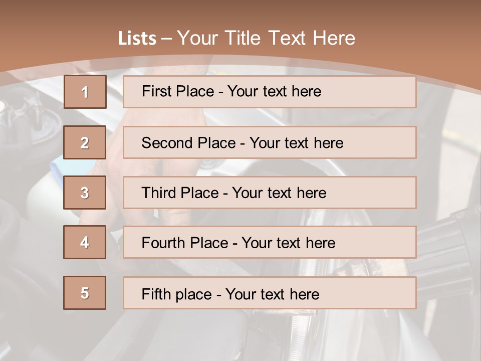 Equipment Silver Repair PowerPoint Template