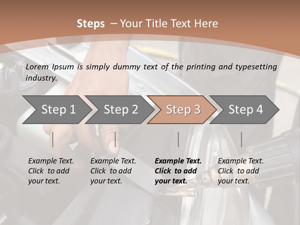 Equipment Silver Repair PowerPoint Template