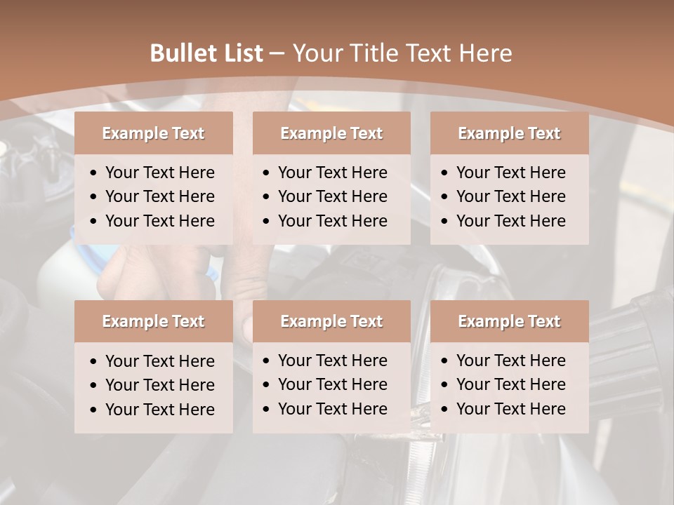 Equipment Silver Repair PowerPoint Template