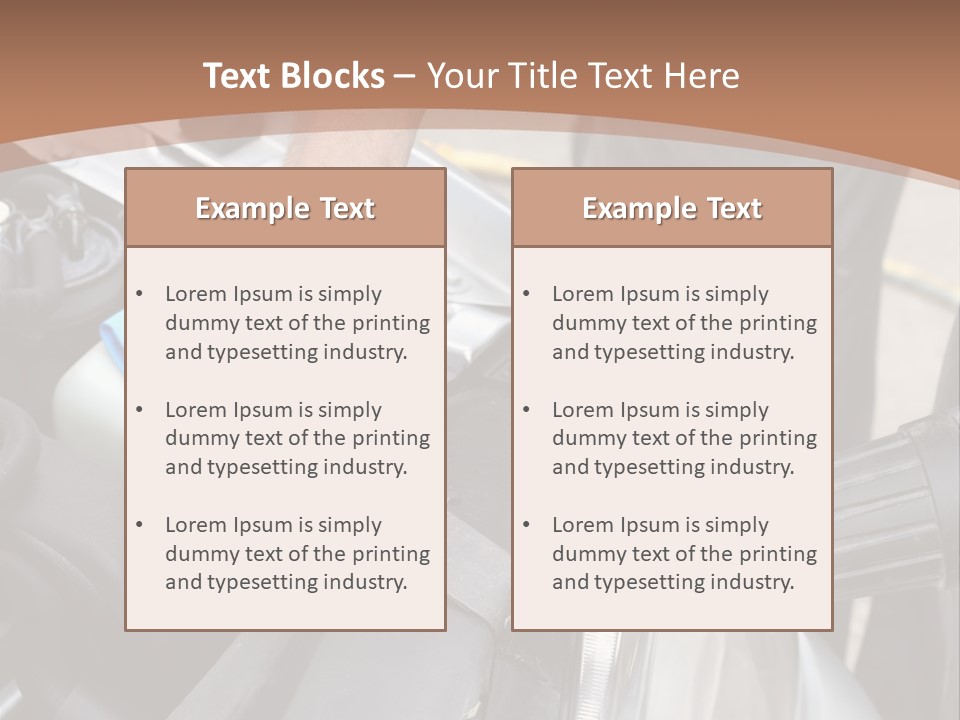 Equipment Silver Repair PowerPoint Template
