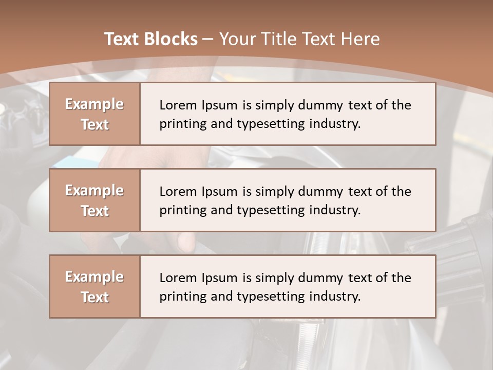 Equipment Silver Repair PowerPoint Template