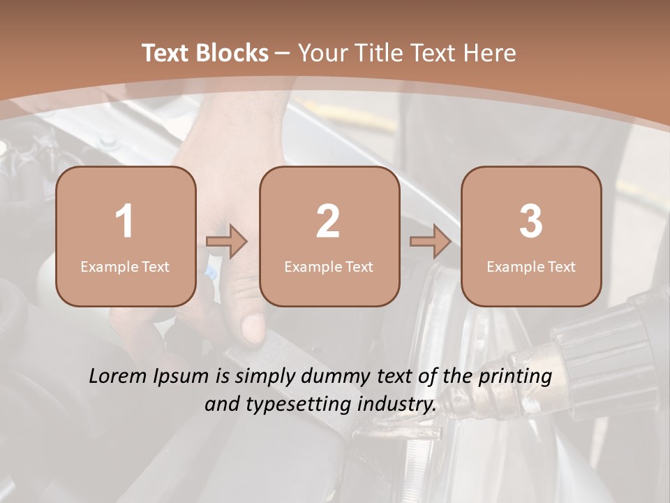 Equipment Silver Repair PowerPoint Template