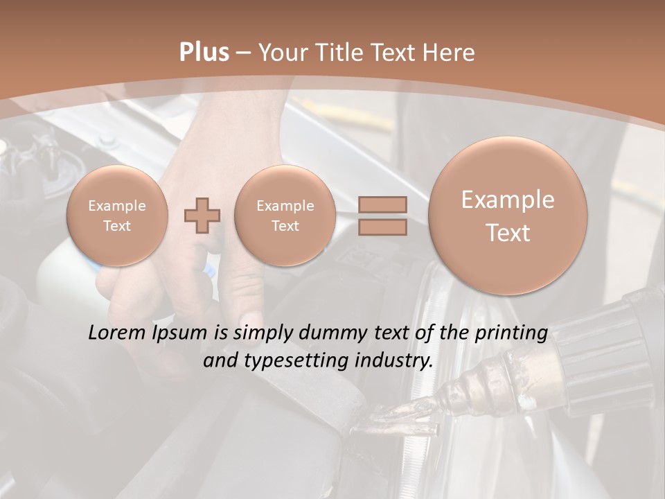 Equipment Silver Repair PowerPoint Template