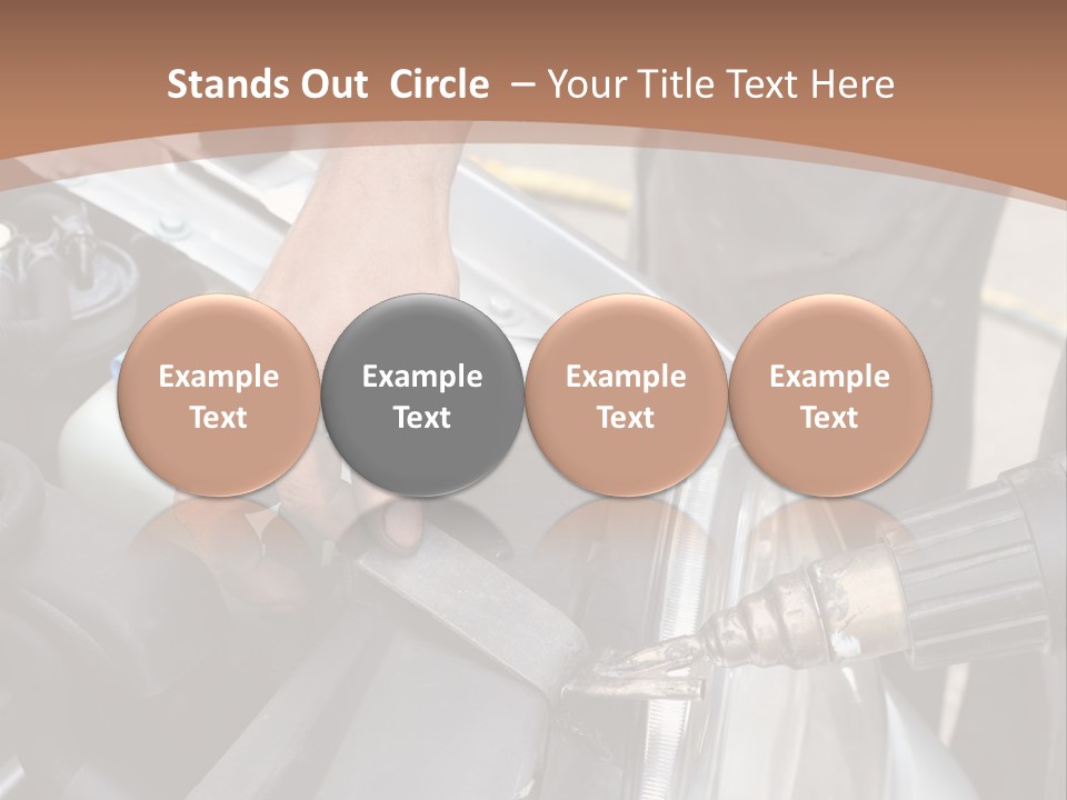 Equipment Silver Repair PowerPoint Template