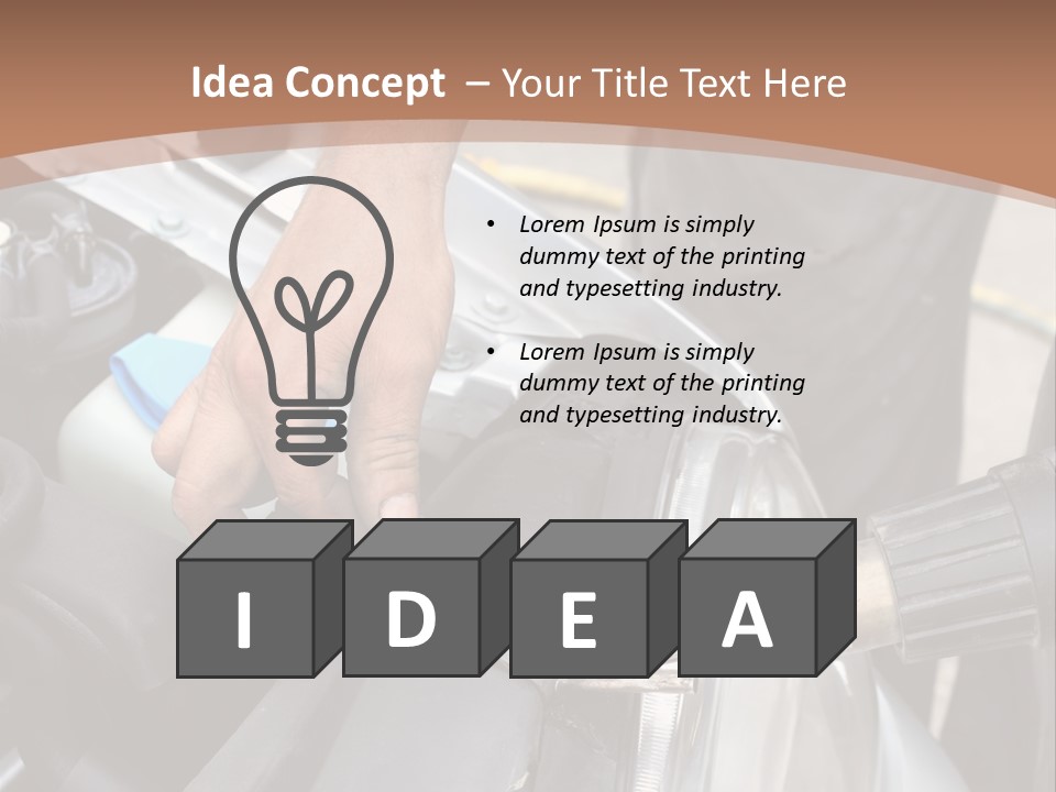 Equipment Silver Repair PowerPoint Template