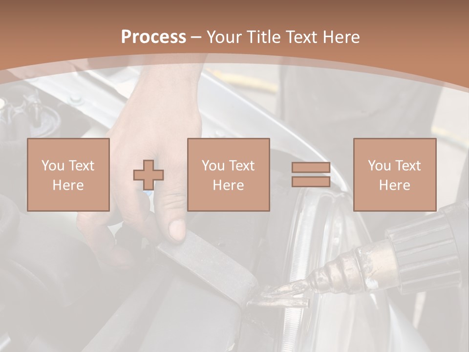 Equipment Silver Repair PowerPoint Template