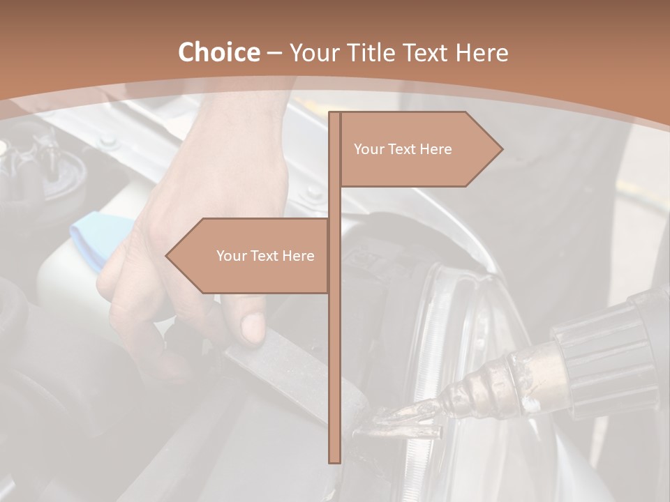 Equipment Silver Repair PowerPoint Template