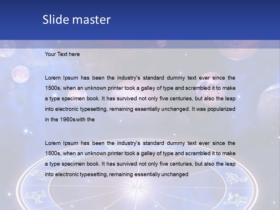 Planets Stars Mystical PowerPoint Template