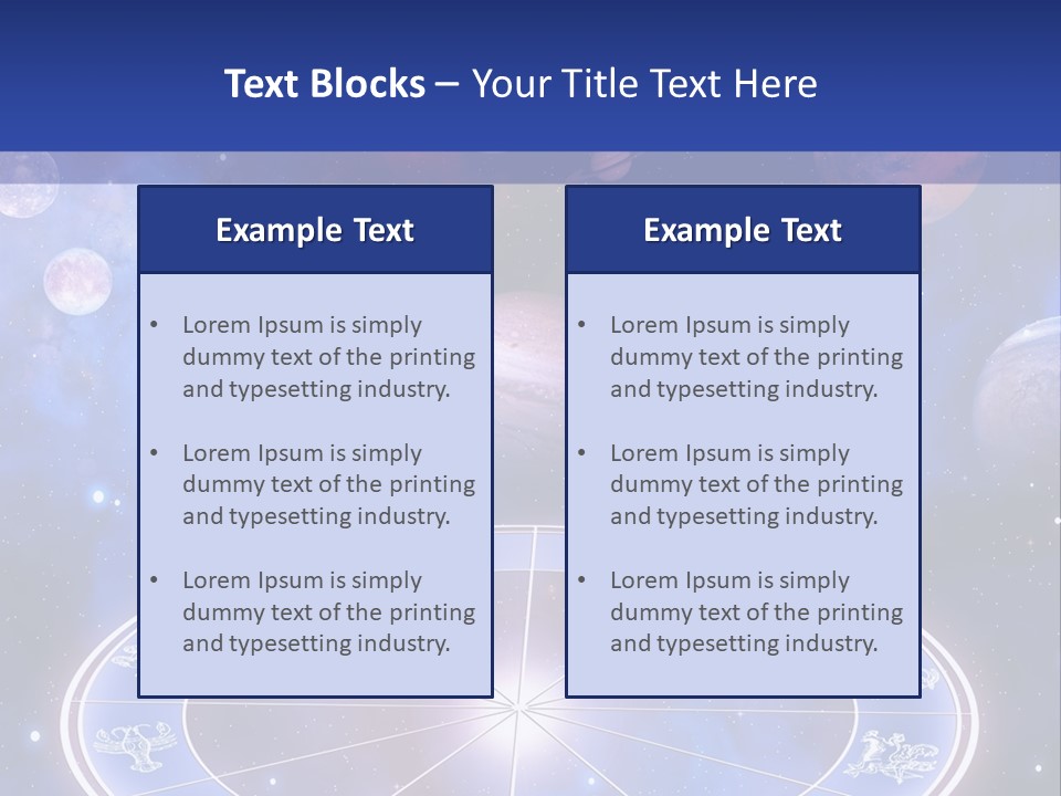 Planets Stars Mystical PowerPoint Template