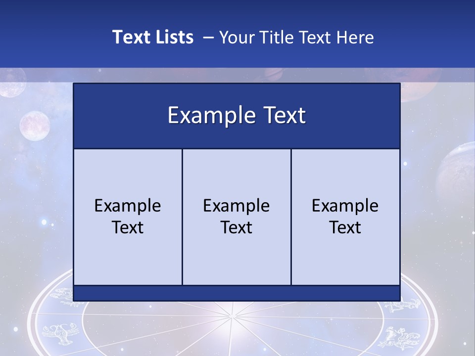 Planets Stars Mystical PowerPoint Template