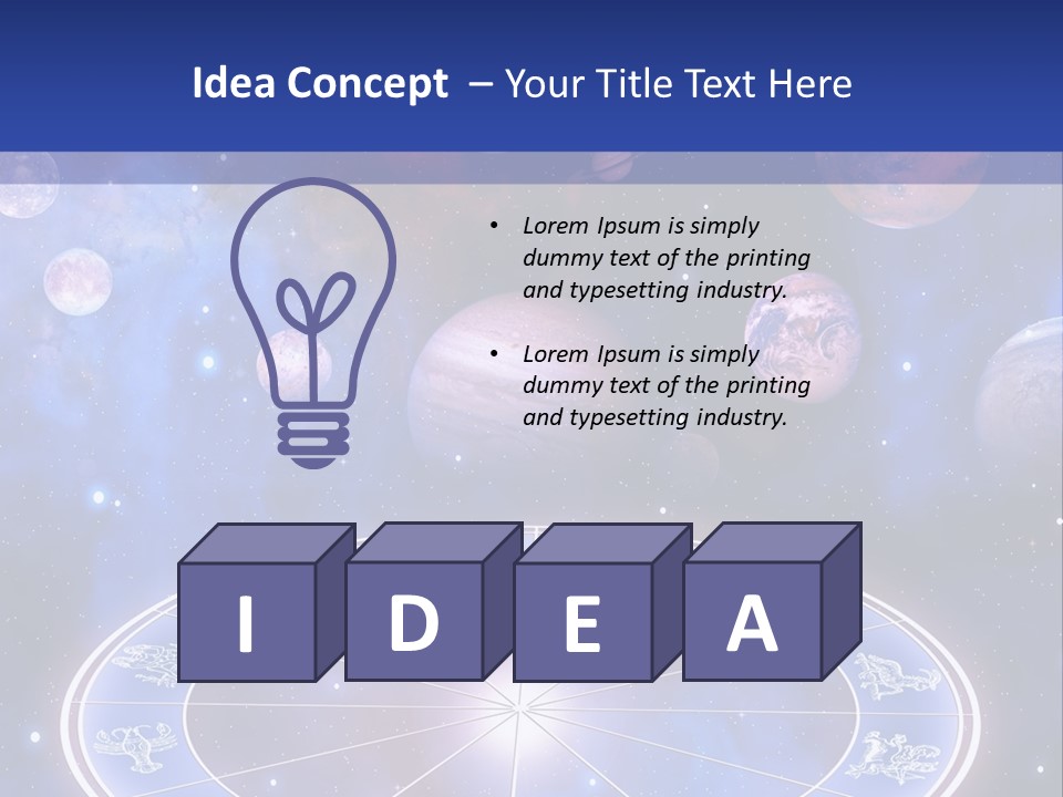 Planets Stars Mystical PowerPoint Template
