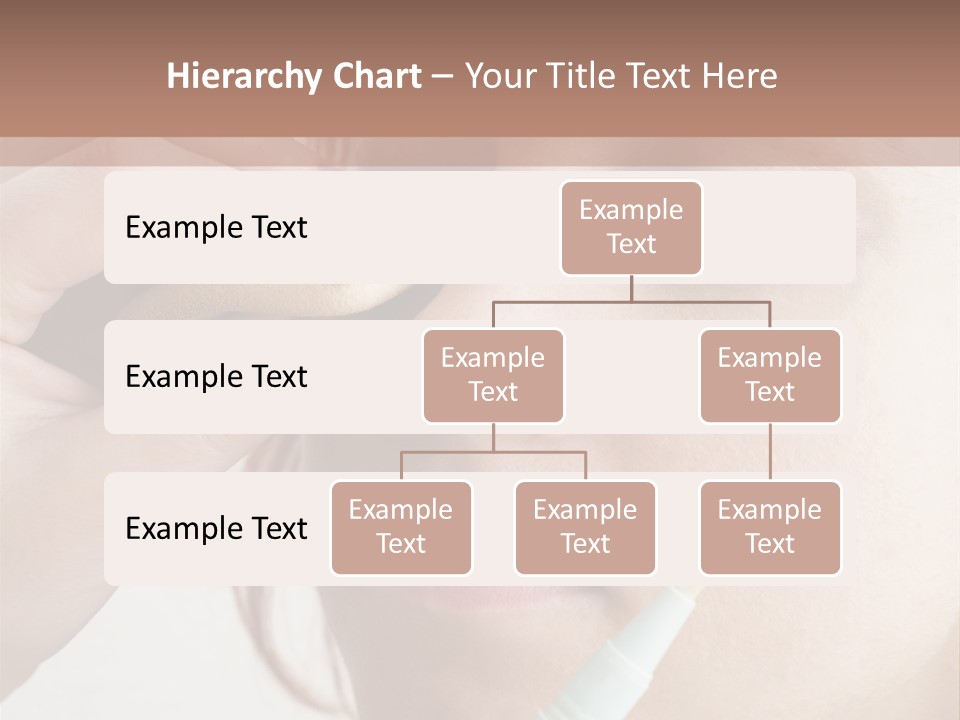 A Woman Is Putting A Pen In Her Eye PowerPoint Template