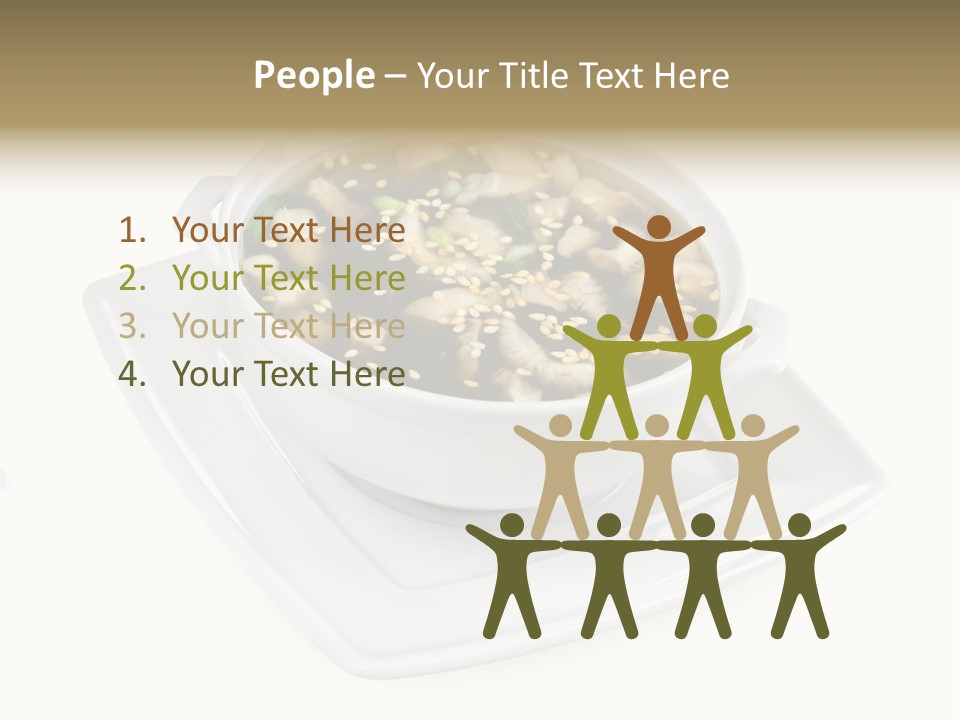 Crowd Smiling Race PowerPoint Template