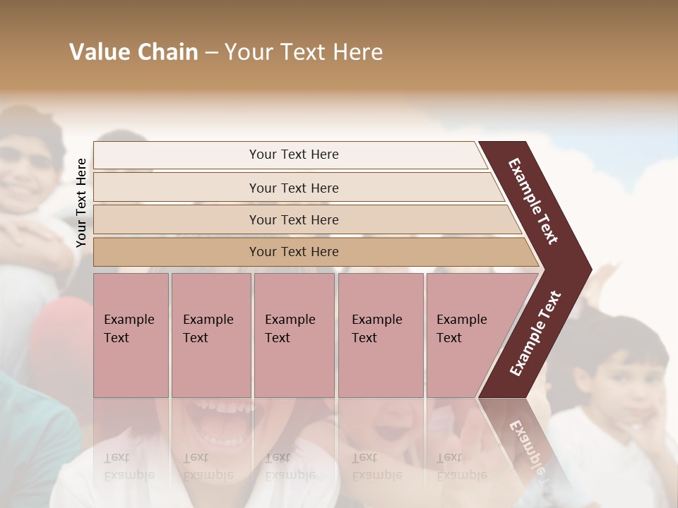 Crowd Smiling Race PowerPoint Template