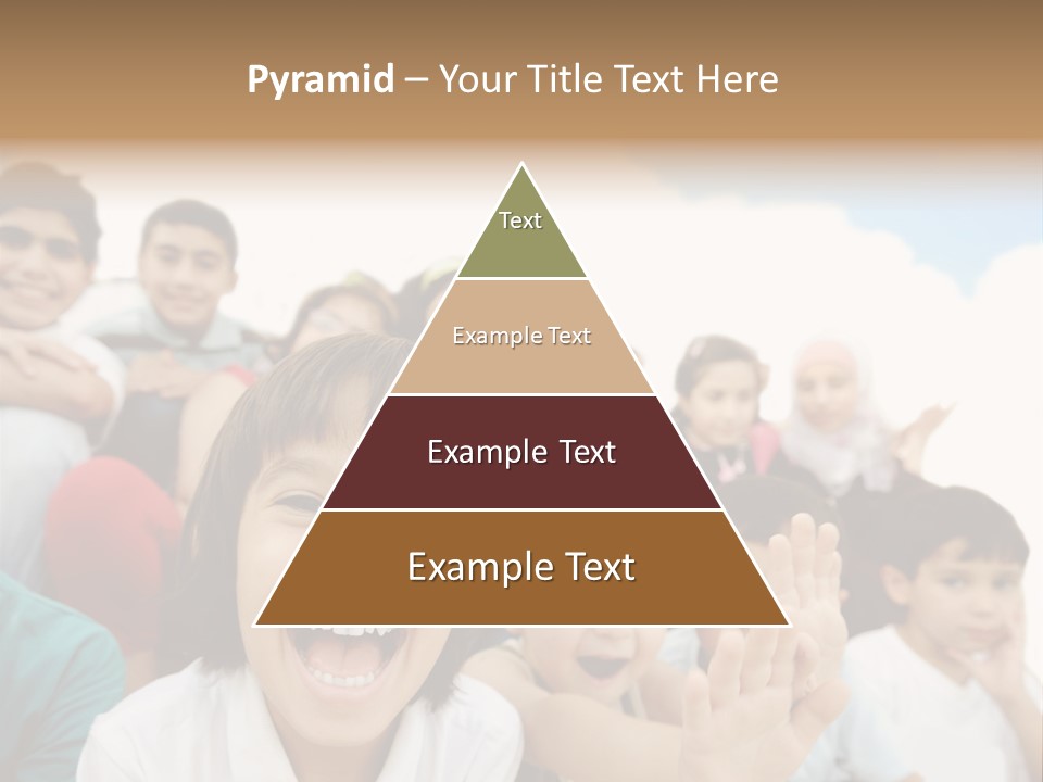 Crowd Smiling Race PowerPoint Template
