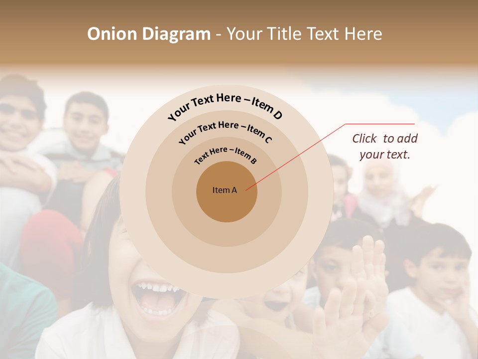 Crowd Smiling Race PowerPoint Template