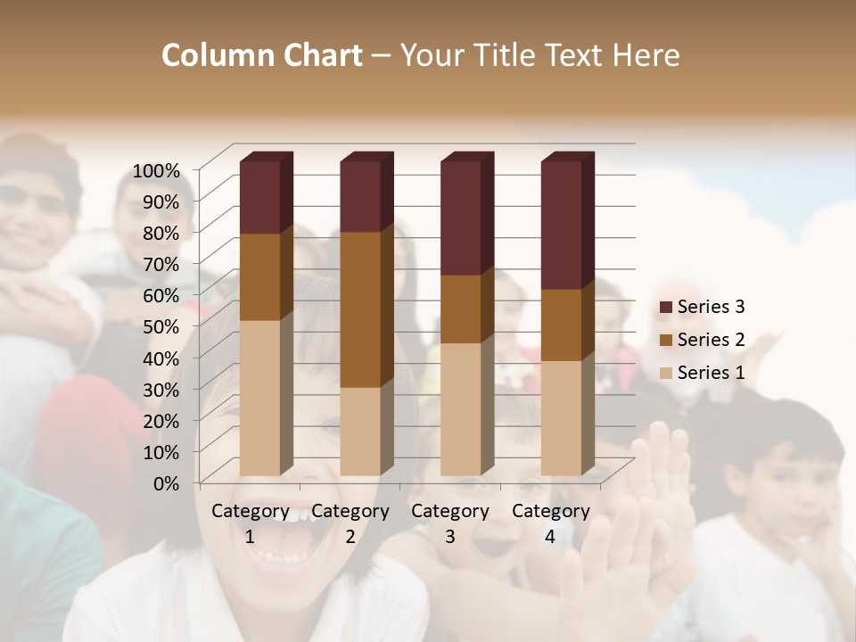 Crowd Smiling Race PowerPoint Template