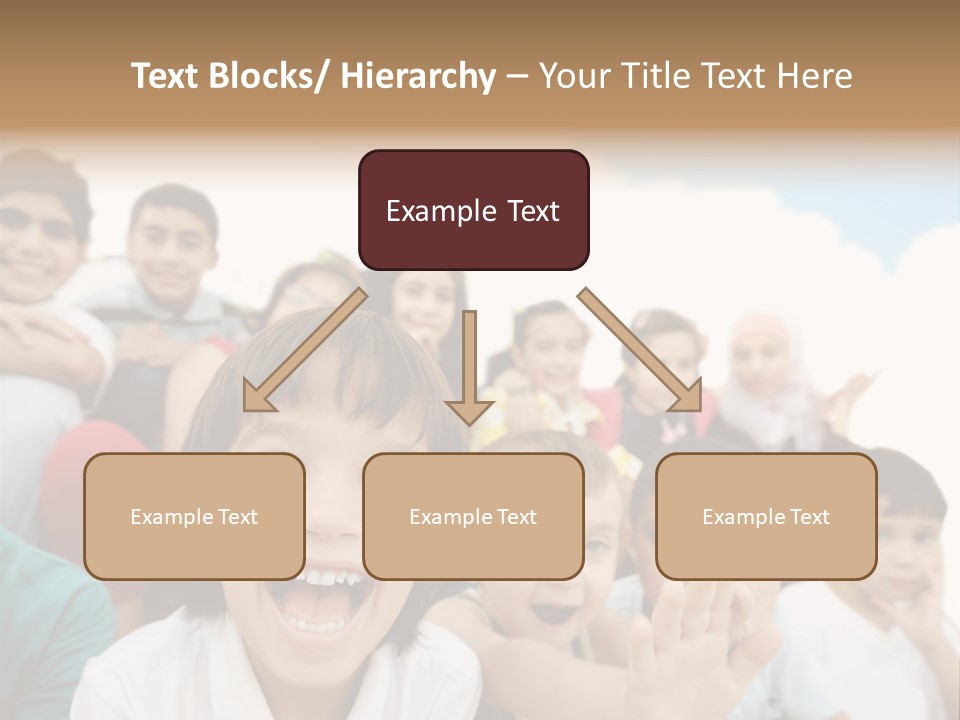 Crowd Smiling Race PowerPoint Template