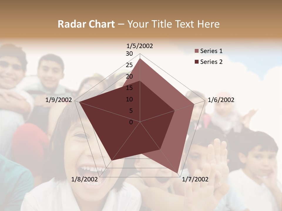 Crowd Smiling Race PowerPoint Template