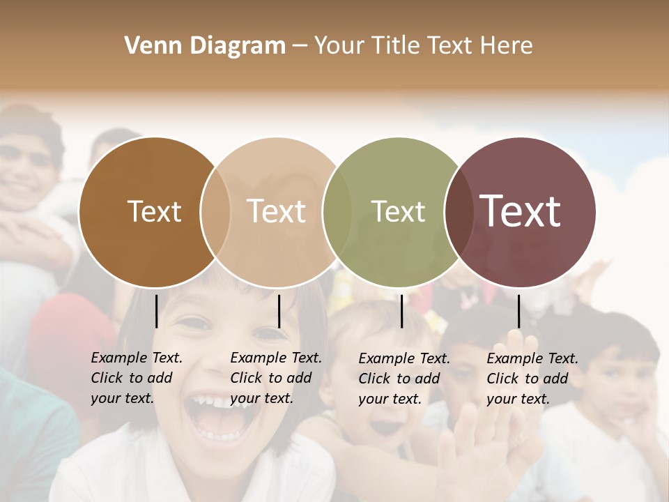 Crowd Smiling Race PowerPoint Template