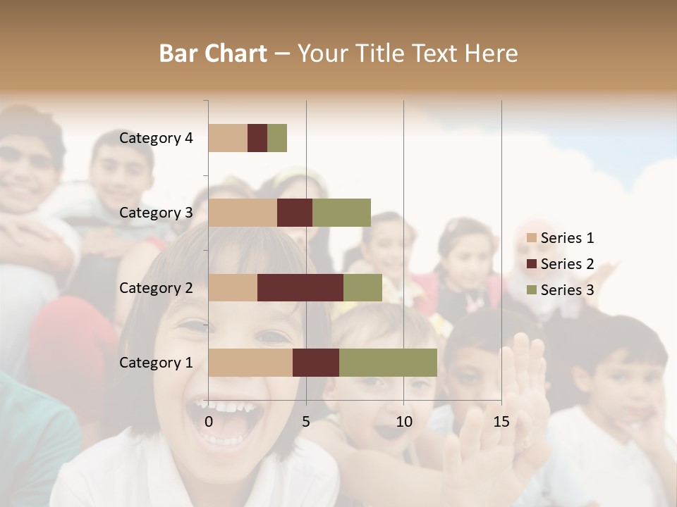 Crowd Smiling Race PowerPoint Template