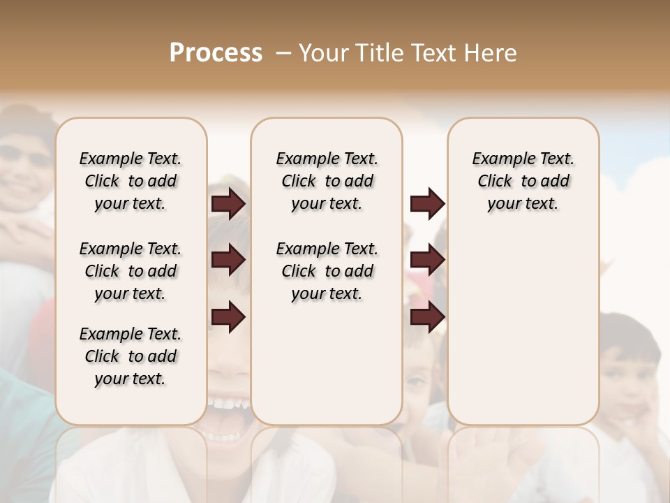 Crowd Smiling Race PowerPoint Template