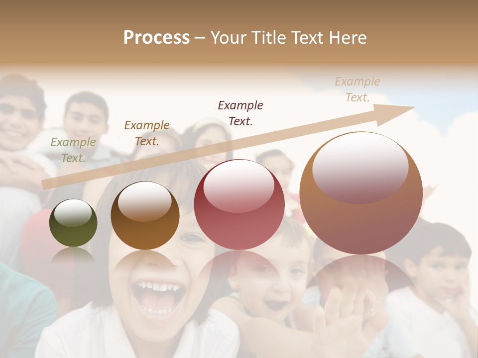 Crowd Smiling Race PowerPoint Template