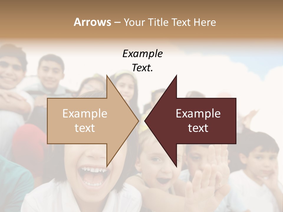 Crowd Smiling Race PowerPoint Template