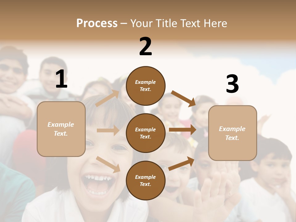 Crowd Smiling Race PowerPoint Template