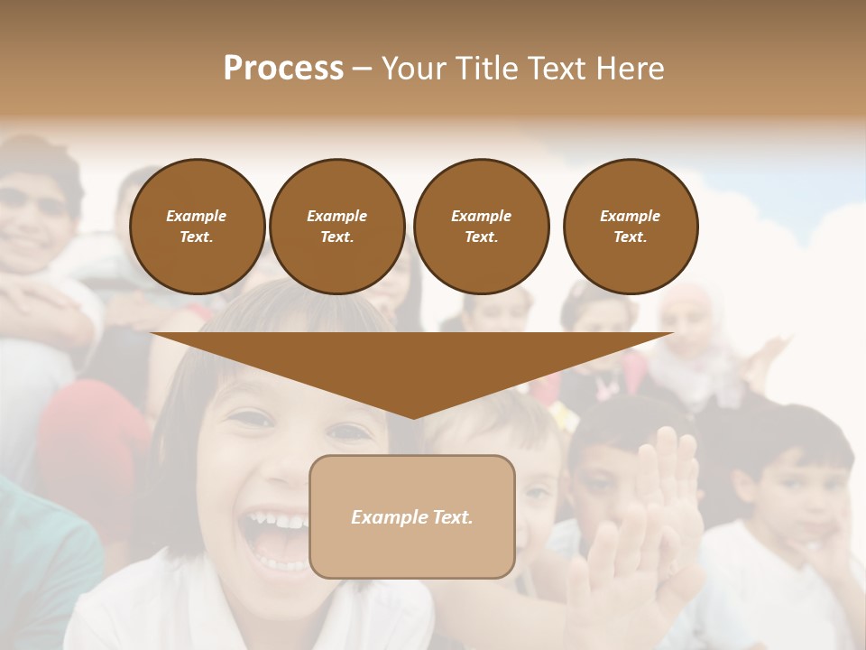 Crowd Smiling Race PowerPoint Template