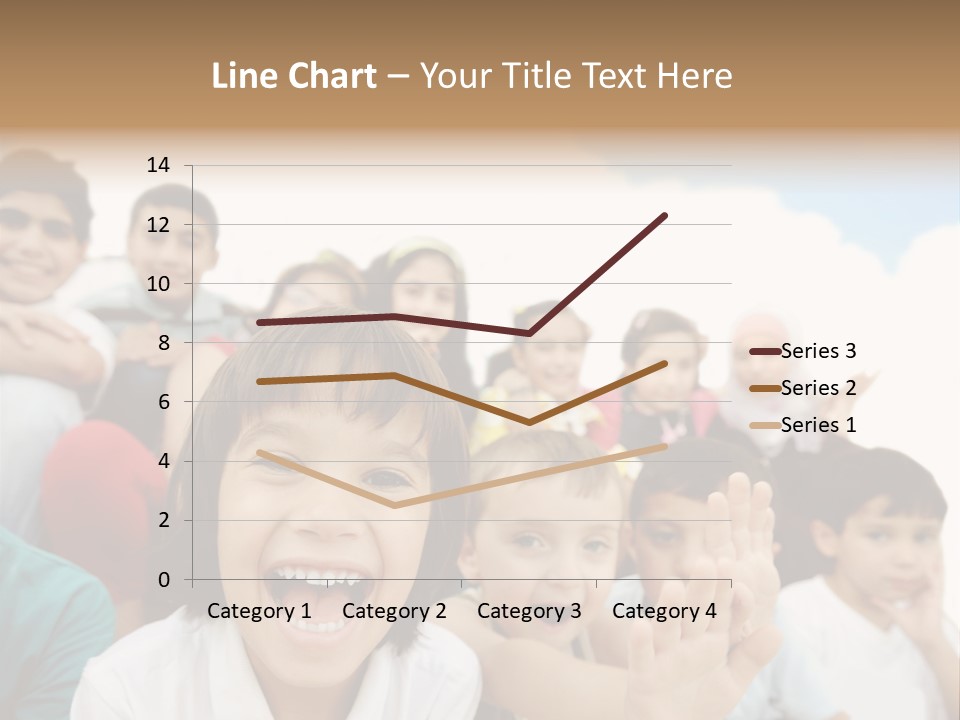 Crowd Smiling Race PowerPoint Template