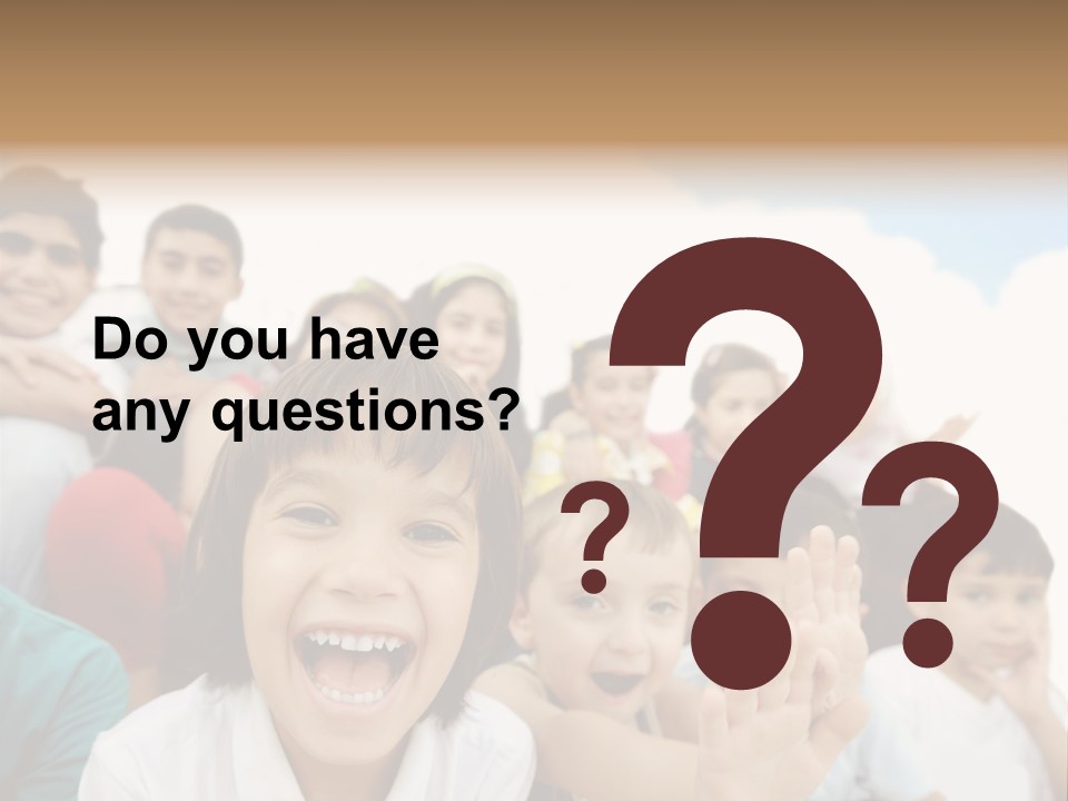 Crowd Smiling Race PowerPoint Template