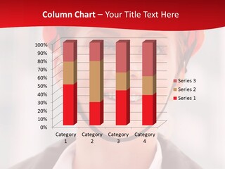 A Woman Wearing A Helmet With A Red Background PowerPoint Template