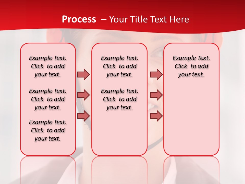 A Woman Wearing A Helmet With A Red Background PowerPoint Template