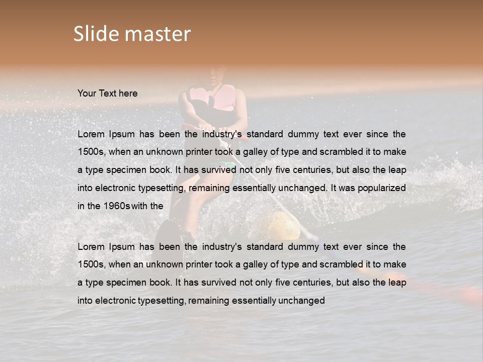 Querformat Line Ballsport PowerPoint Template