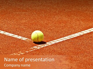 Querformat Line Ballsport PowerPoint Template