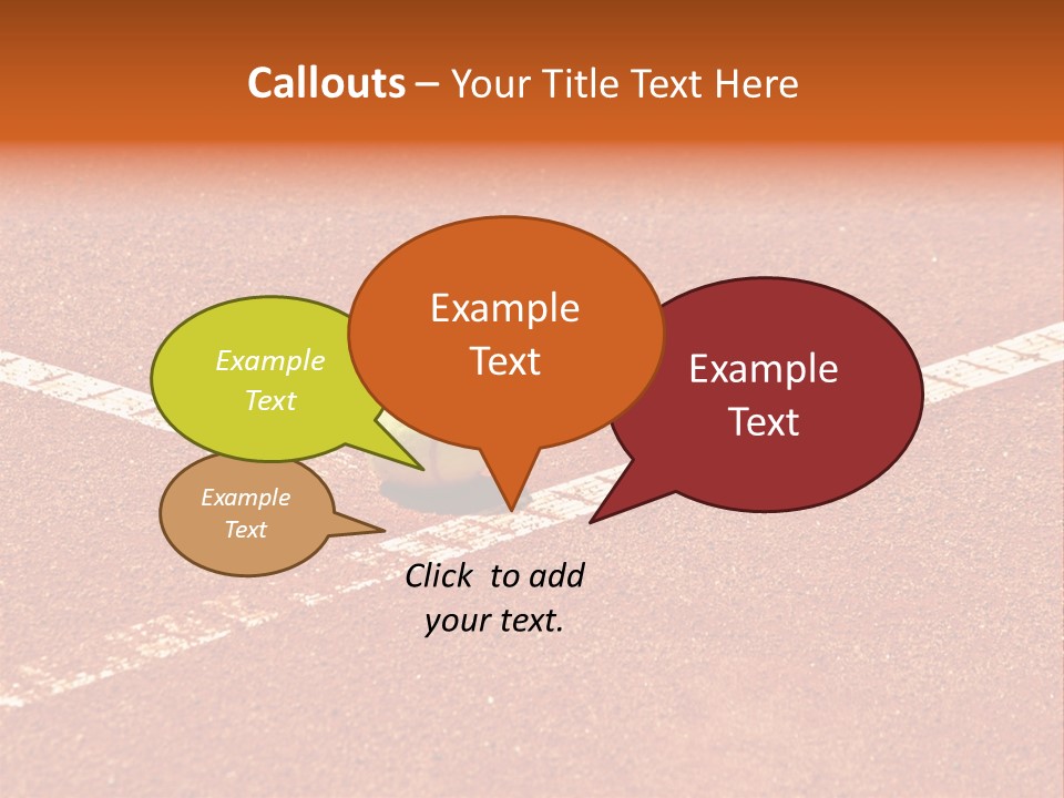 Querformat Line Ballsport PowerPoint Template