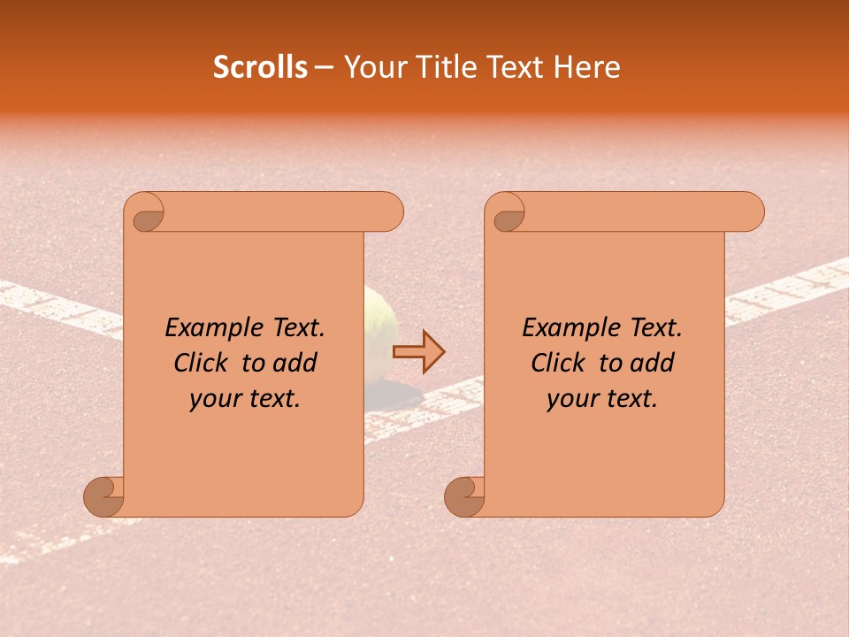 Querformat Line Ballsport PowerPoint Template