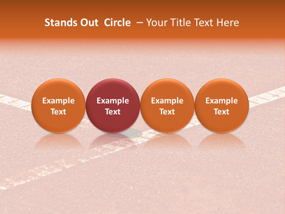 Querformat Line Ballsport PowerPoint Template