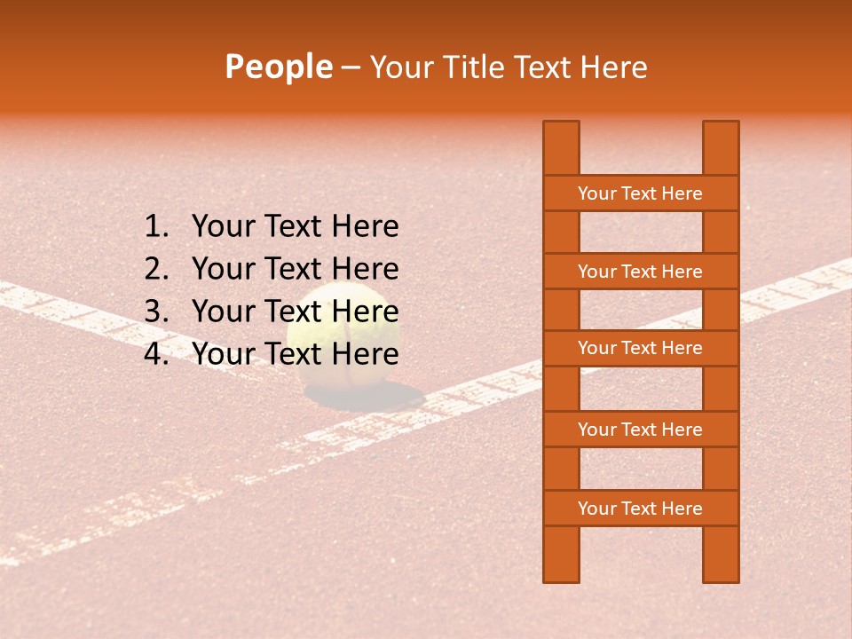 Querformat Line Ballsport PowerPoint Template